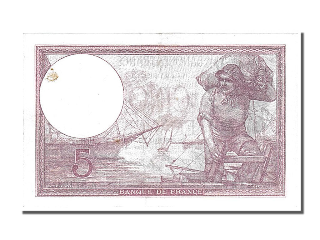 Banknote, France, 5 Francs, 5 F 1917-1940 ''Violet'', 1933, 1933-08-03