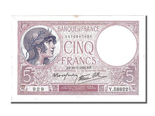 France, 5 Francs, 5 F 1917-1940 ''Violet'', 1939, KM #83, 1939-07-20,...