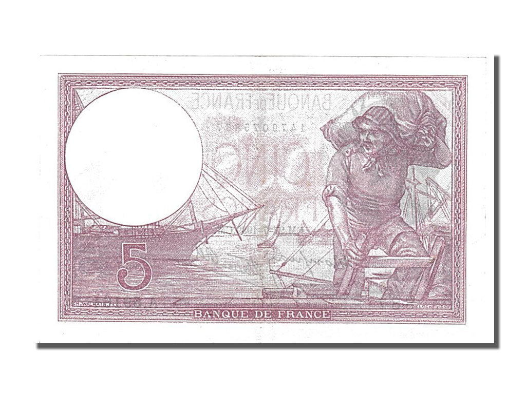 Billet, France, 5 Francs, 5 F 1917-1940 ''Violet'', 1939, 1939-07-27, SUP+