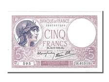 France, 5 Francs, 5 F 1917-1940 ''Violet'', 1939, KM #83, 1939-08-24,...