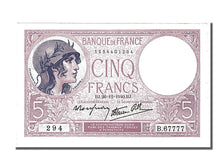 Biljet, Frankrijk, 5 Francs, 5 F 1917-1940 ''Violet'', 1940, 1940-12-26, SUP+