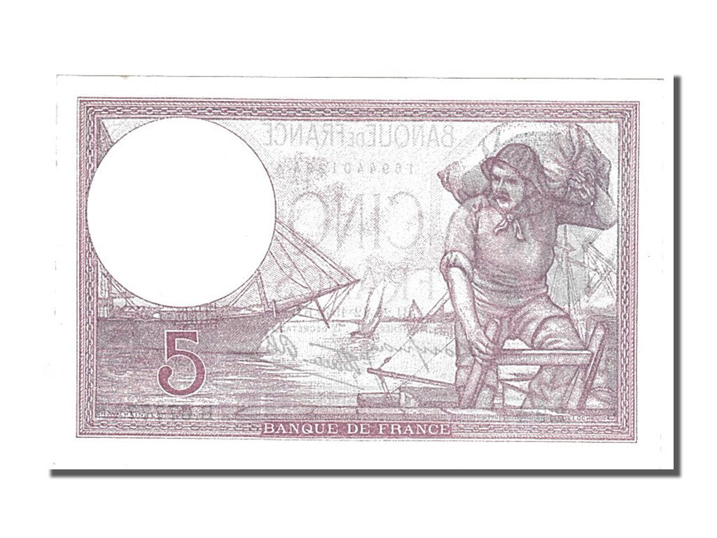 Biljet, Frankrijk, 5 Francs, 5 F 1917-1940 ''Violet'', 1940, 1940-12-26, SUP+