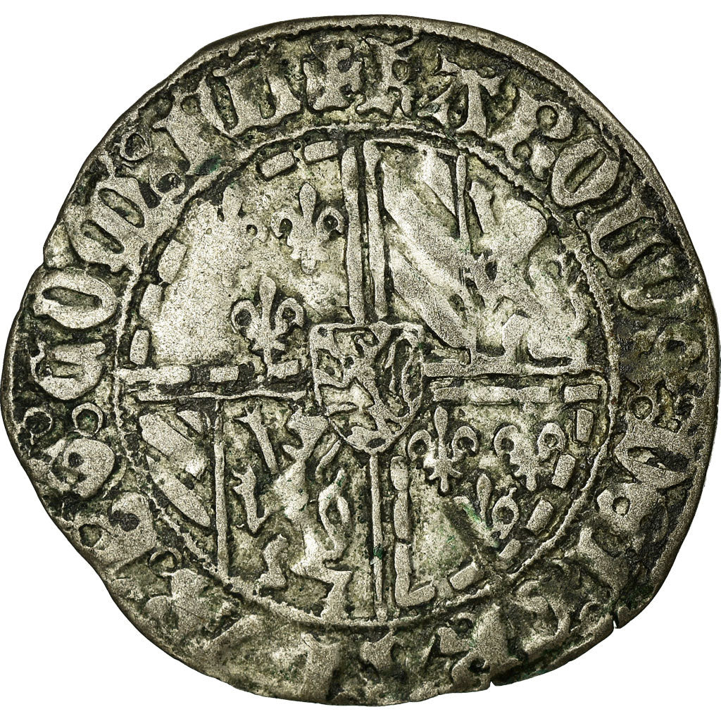 Coin, France, Double Gros dit Vierlander, Undated, Bruges, EF(40-45), Billon