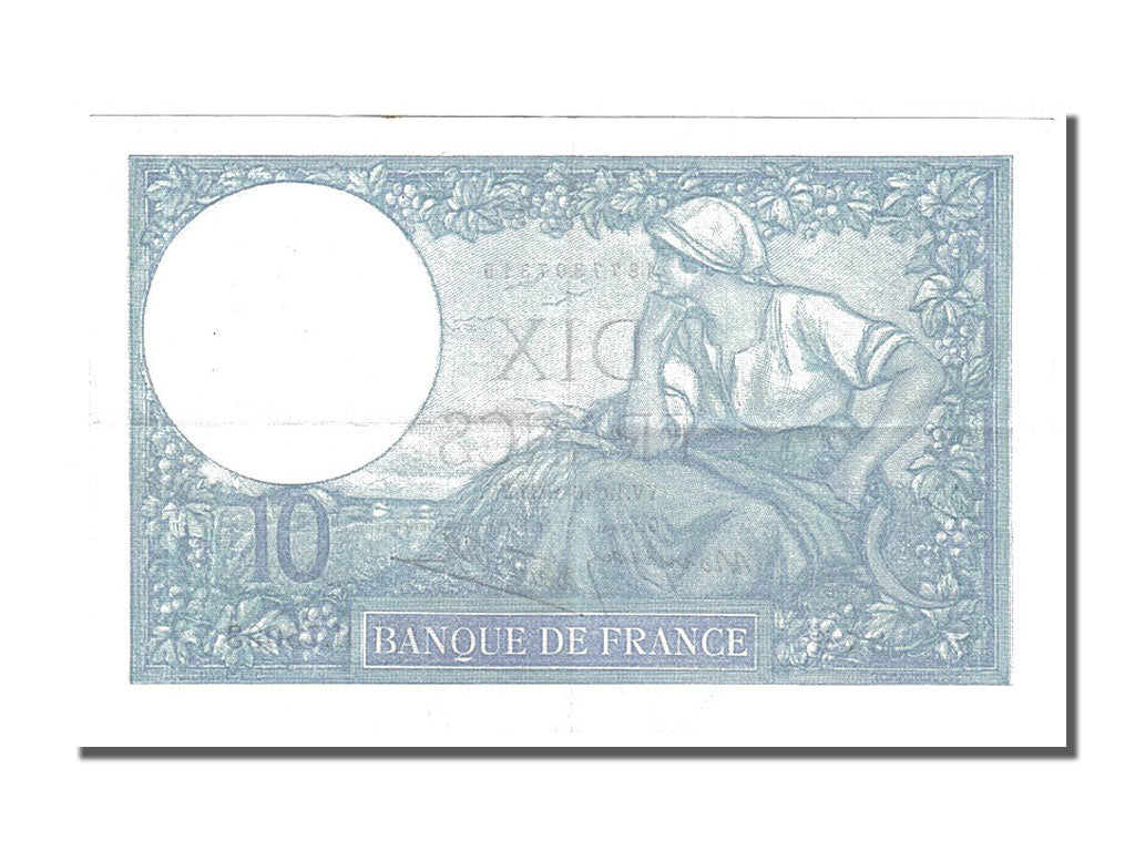France, 10 Francs, 10 F 1916-1942 ''Minerve'', 1939, KM #84, 1939-10-19,...