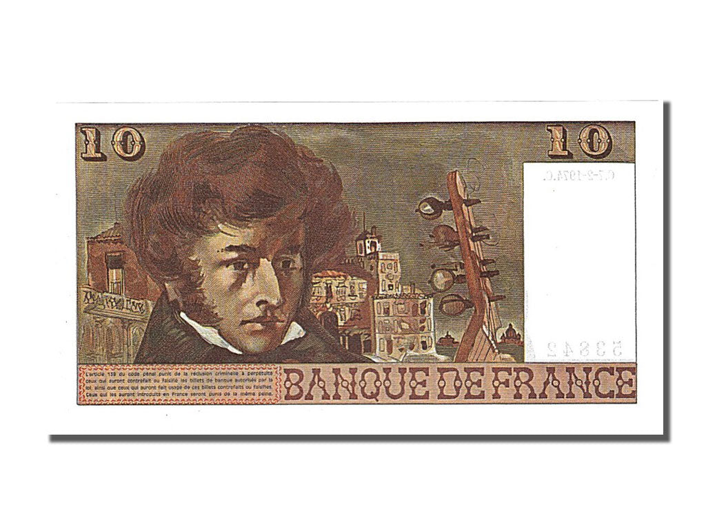 Banknote, France, 10 Francs, 10 F 1972-1978 ''Berlioz'', 1974, 1974-02-07