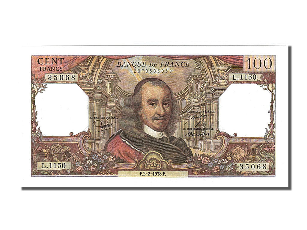 France, 100 Francs, 100 F 1964-1979 ''Corneille'', 1978, KM #149c, 1978-02-02,..