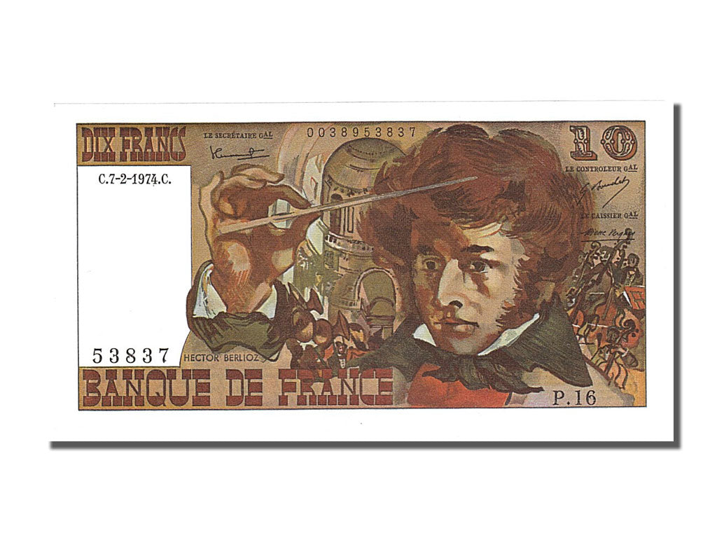 Billet, France, 10 Francs, 10 F 1972-1978 ''Berlioz'', 1974, 1974-02-07, NEUF