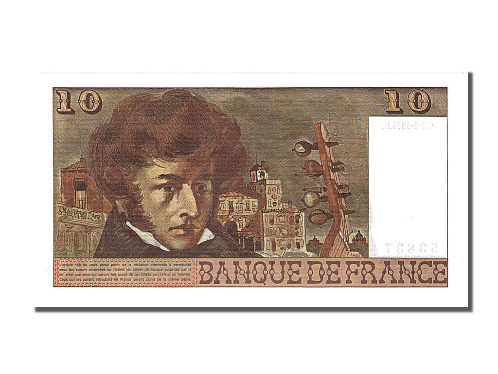 Billet, France, 10 Francs, 10 F 1972-1978 ''Berlioz'', 1974, 1974-02-07, NEUF