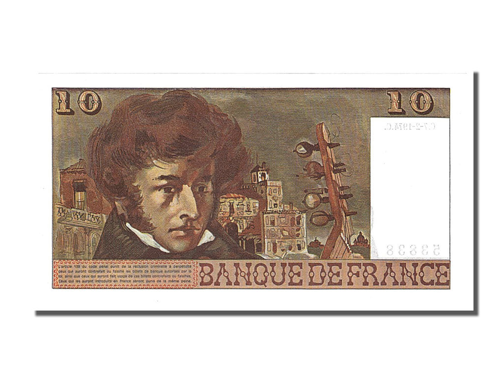 Banknot, Francja, 10 Francs, Berlioz, 1974, 1974-02-07, UNC(65-70)