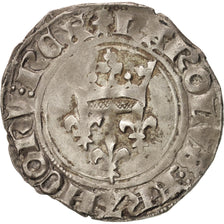 France, Charles VI, Florette 2nd emmission, Paris,EF(40-45),Billon,Duplessy:387A