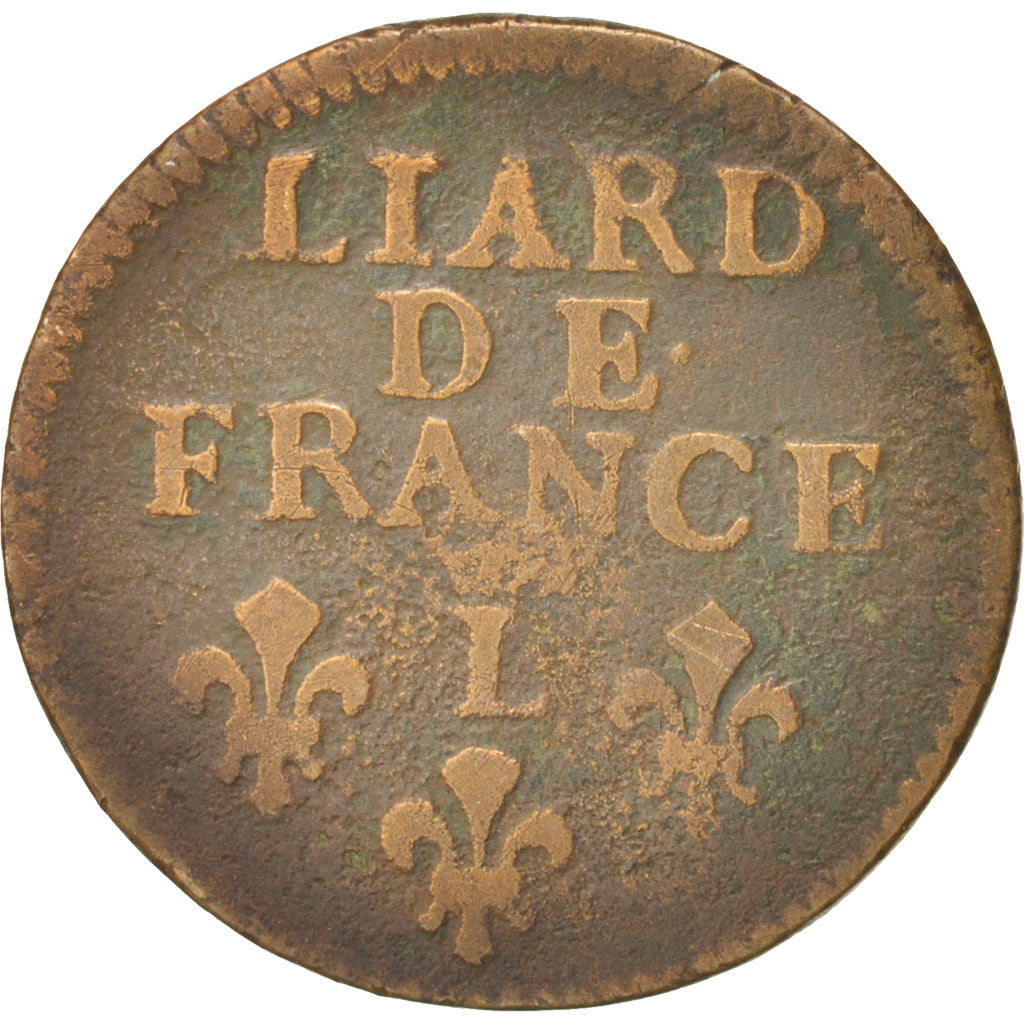 Frankreich, Louis XIV, Liard de France au buste âgé, Liard, 1694,Lille,KM 284.22