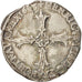France, Henri IV, 1/4 Ecu, 1605, Nantes, VF(30-35), Silver, Sombart:4686