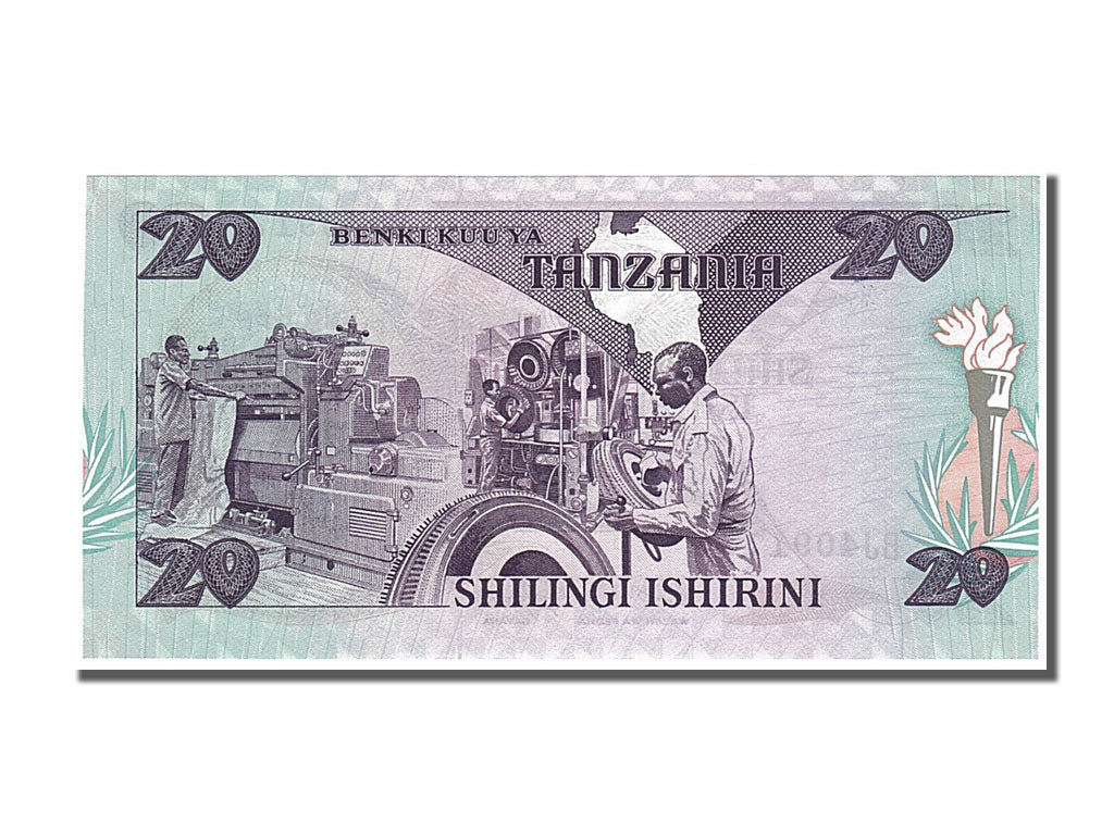 Banknote, Tanzania, 20 Shilingi, 1985, UNC(65-70)