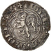 France, FLANDERS, Louis I de Crécy, 1/2 Gros, EF(40-45), Silver, Boudeau:2217