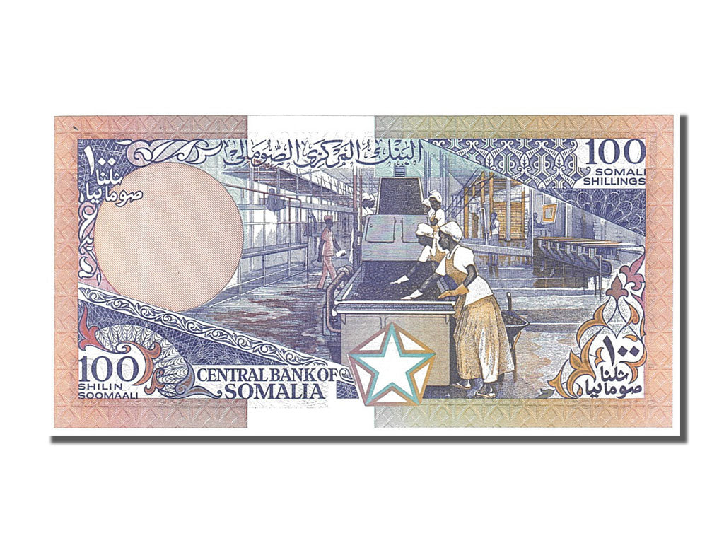 Somalia, 100 Shilin = 100 Shillings, 1989, KM #35d, UNC(65-70), D204