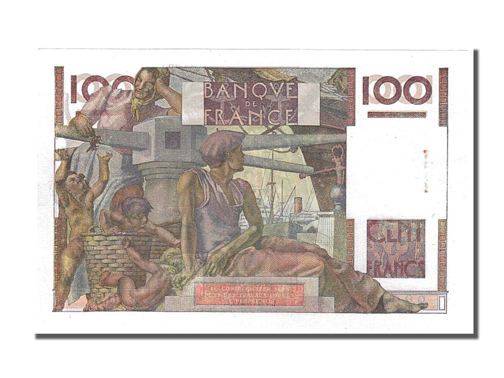 Billet, France, 100 Francs, 100 F 1945-1954 ''Jeune Paysan'', 1945, 1945-11-07