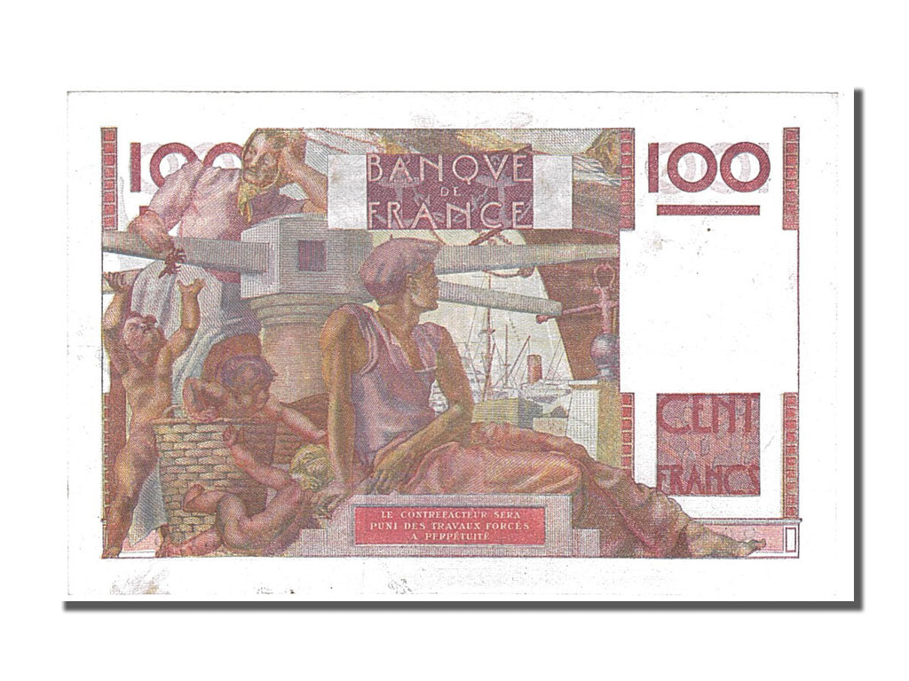 Banknote, France, 100 Francs, 100 F 1945-1954 ''Jeune Paysan'', 1946