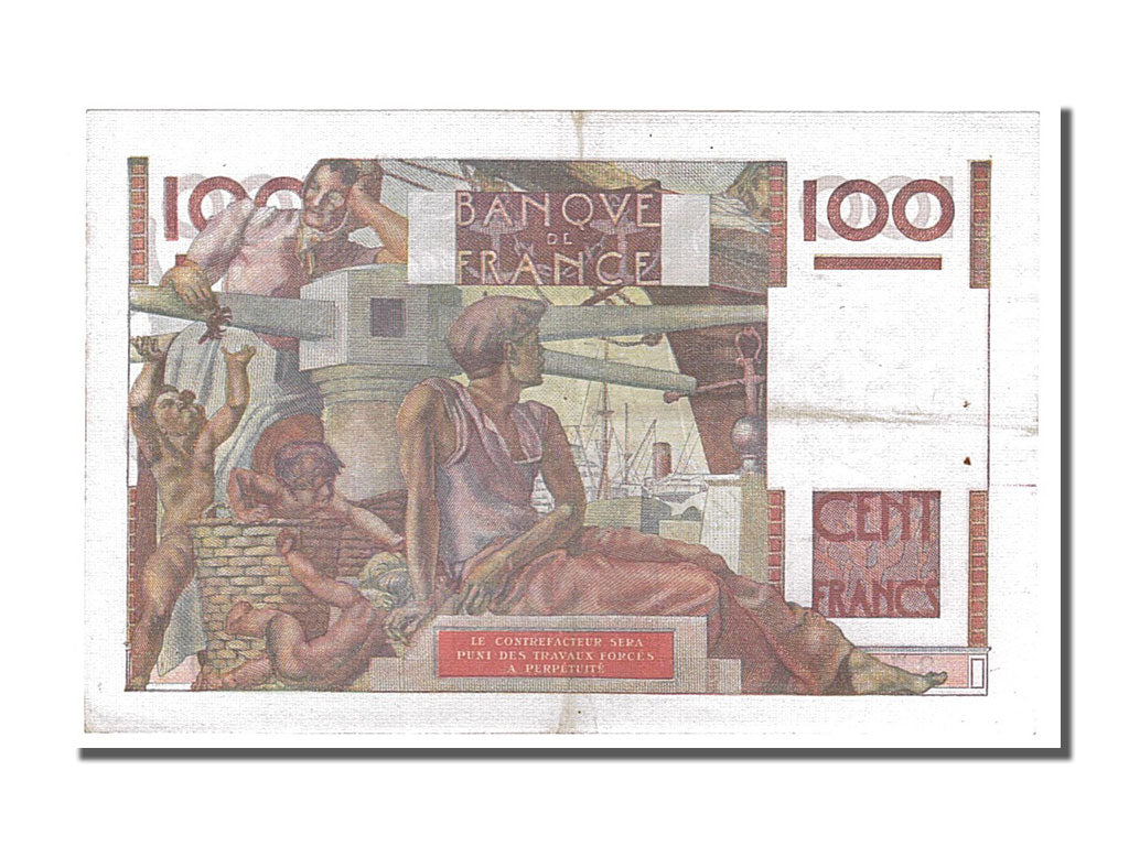 France, 100 Francs, 100 F 1945-1954 ''Jeune Paysan'', 1949, KM #128b,...