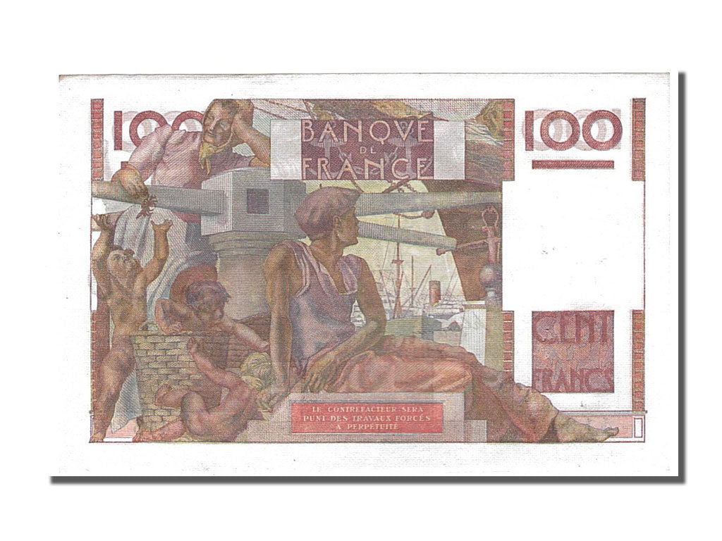 France, 100 Francs, 100 F 1945-1954 ''Jeune Paysan'', 1951, KM #128d,...