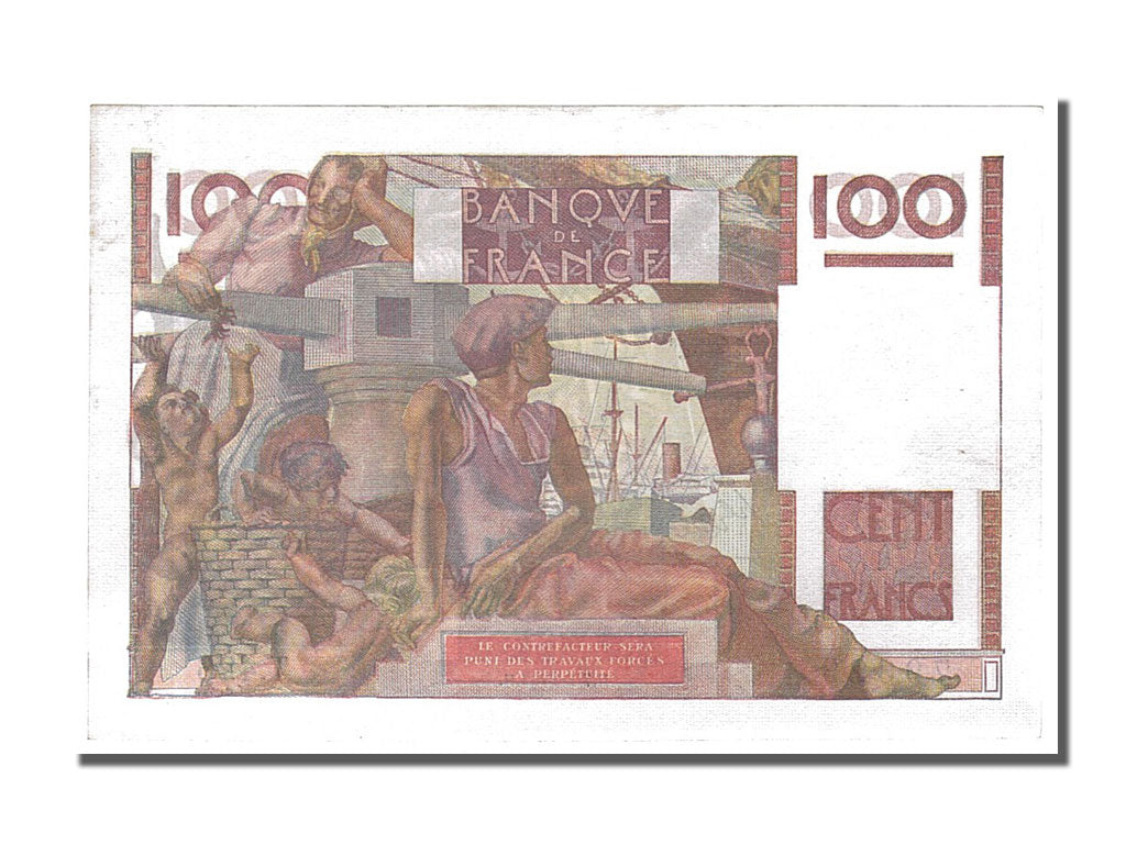 Banknote, France, 100 Francs, 100 F 1945-1954 ''Jeune Paysan'', 1952