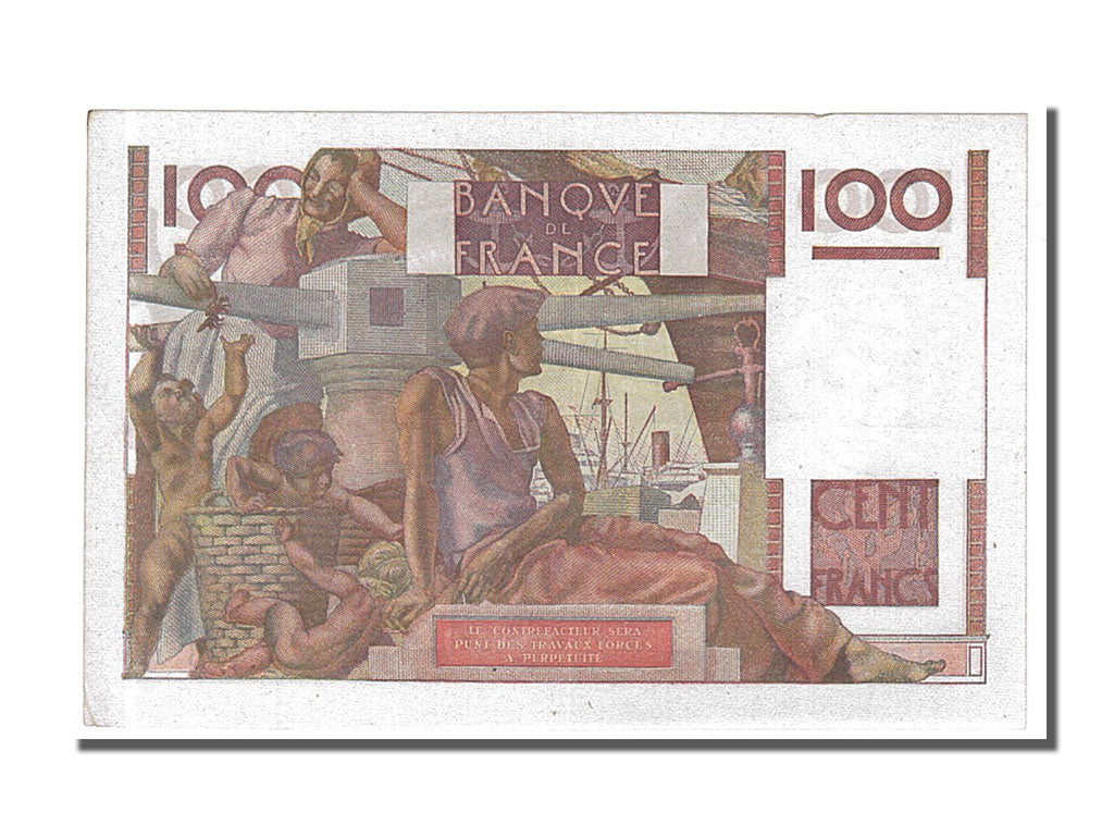 France, 100 Francs, 100 F 1945-1954 ''Jeune Paysan'', 1952, KM #128d,...