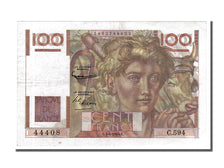 Biljet, Frankrijk, 100 Francs, 100 F 1945-1954 ''Jeune Paysan'', 1954