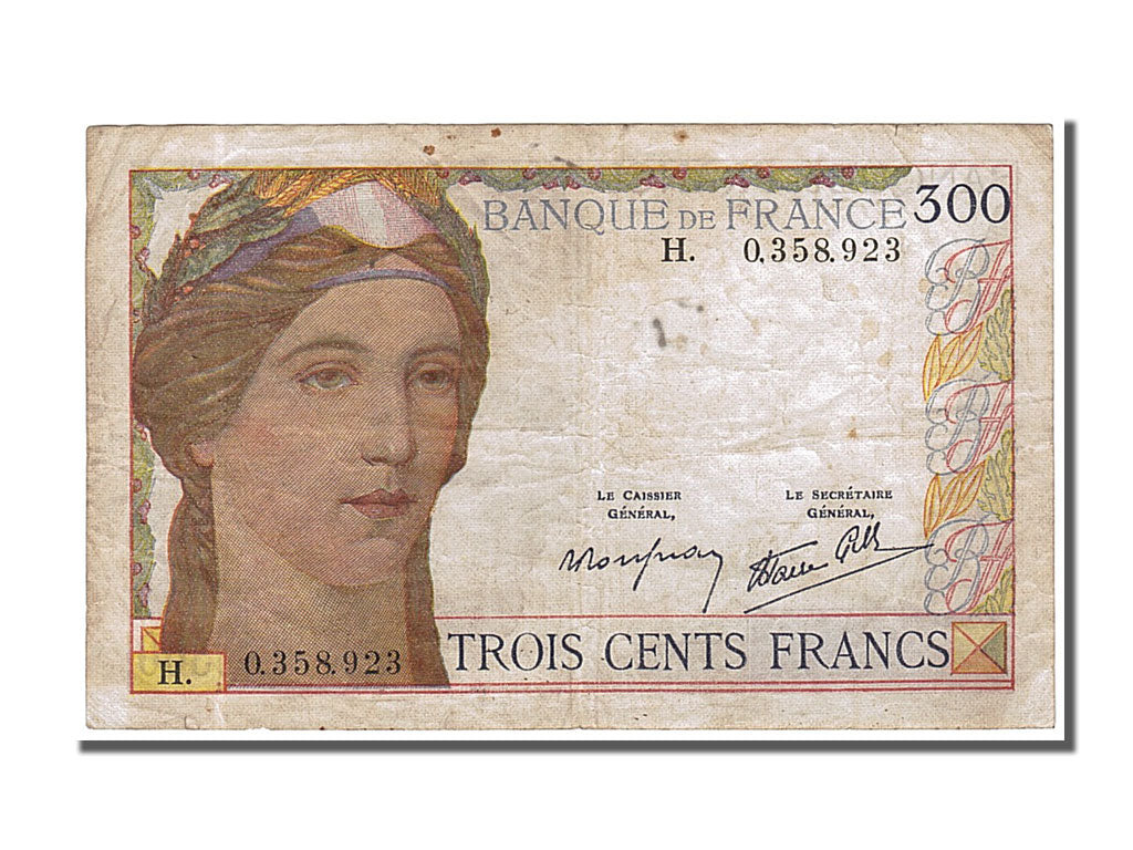 Banconote, Francia, 300 Francs, 300 F 1938-1939, 1938, 1938-10-06, BB