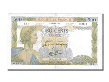 Francia, 500 Francs, 500 F 1940-1944 ''La Paix'', 1941, KM:95b, 1941-06-26, B...