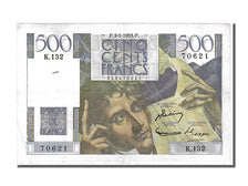 Francia, 500 Francs, 500 F 1945-1953 ''Chateaubriand'', 1953, KM:129c, 1953-0...