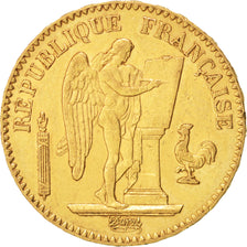 France, Génie, 20 Francs, 1871, Paris, AU(50-53), Gold, KM:825, Gadoury:1063
