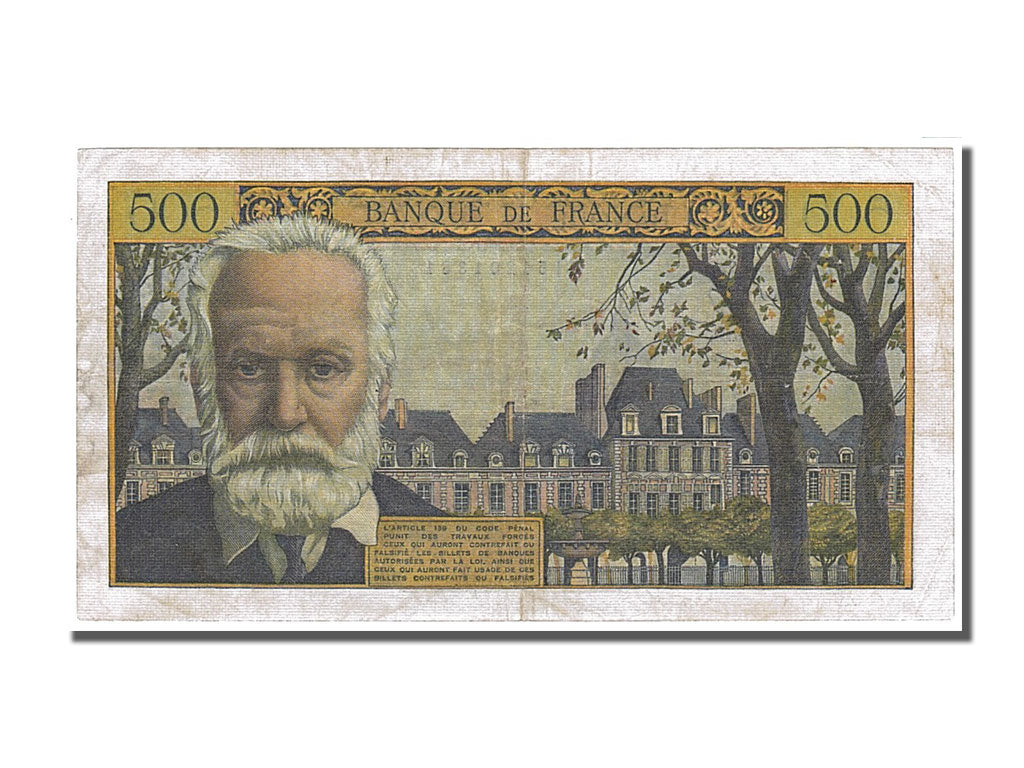 France, 500 Francs, 500 F 1954-1958 ''Victor Hugo'', 1955, KM #133a,...