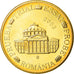 Roemenië, Medaille, 50 C, Essai Trial, 2003, FDC, Copper-Nickel Gilt