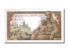 Francia, 1000 Francs, 1 000 F 1942-1943 ''Déesse Déméter'', 1943, KM:102,...