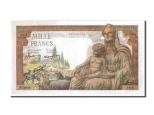 France, 1000 Francs, 1 000 F 1942-1943 ''Déesse Déméter'', 1943, KM #102, 194...