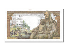 Billete, Francia, 1000 Francs, 1 000 F 1942-1943 ''Déesse Déméter'', 1943
