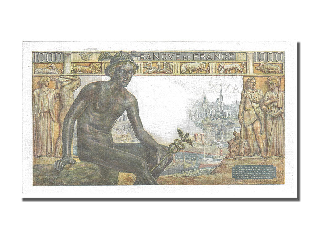 Banknote, France, 1000 Francs, 1 000 F 1942-1943 ''Déesse Déméter'', 1943
