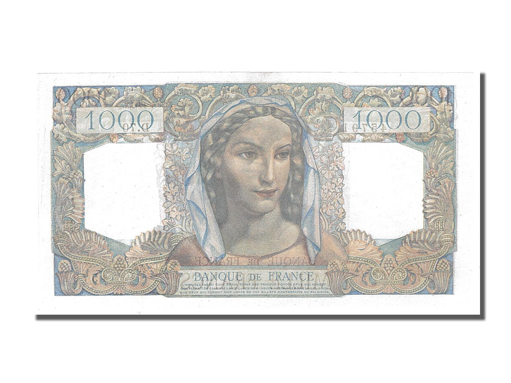 France, 1000 Francs, 1 000 F 1945-1950 ''Minerve et Hercule'', 1945, KM #130a,..