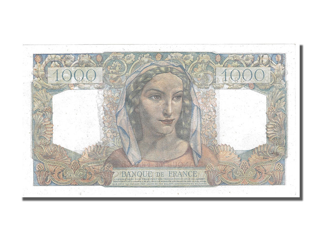 France, 1000 Francs, 1 000 F 1945-1950 ''Minerve et Hercule'', 1945, KM #130a,..