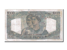 Francia, 1000 Francs, 1 000 F 1945-1950 ''Minerve et Hercule'', 1947, KM:130a...