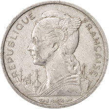 Madagascar, 5 Francs, 1953, Paris, EF(40-45), Aluminum, KM:5