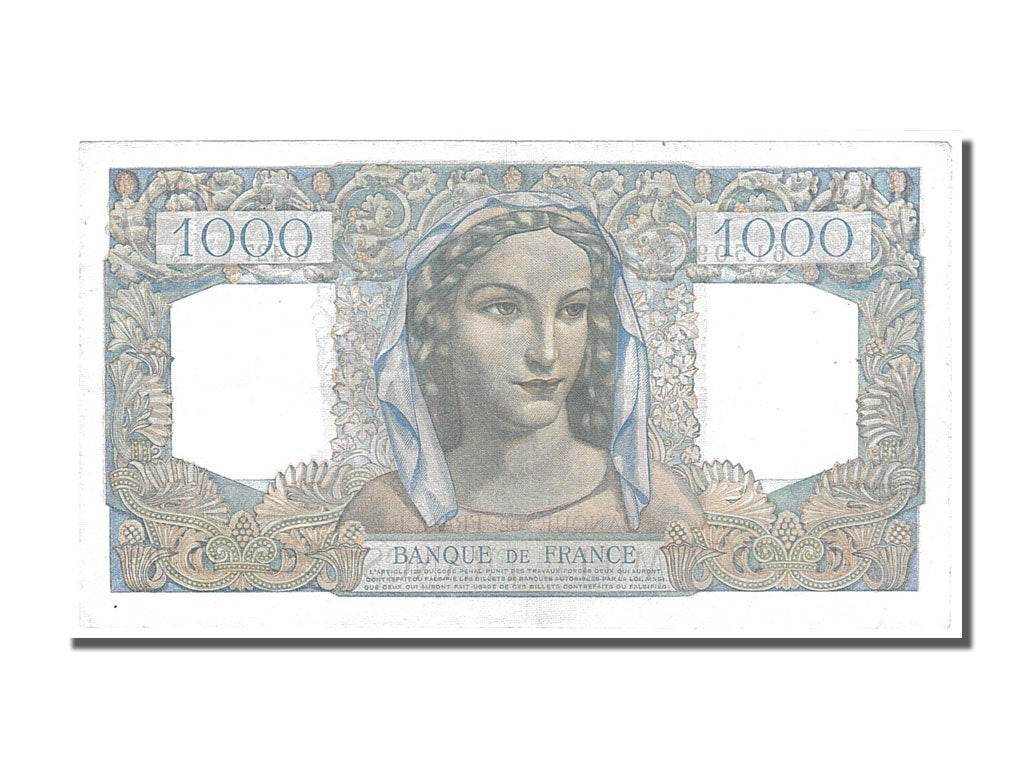 France, 1000 Francs, 1 000 F 1945-1950 ''Minerve et Hercule'', 1948, KM #130b,..