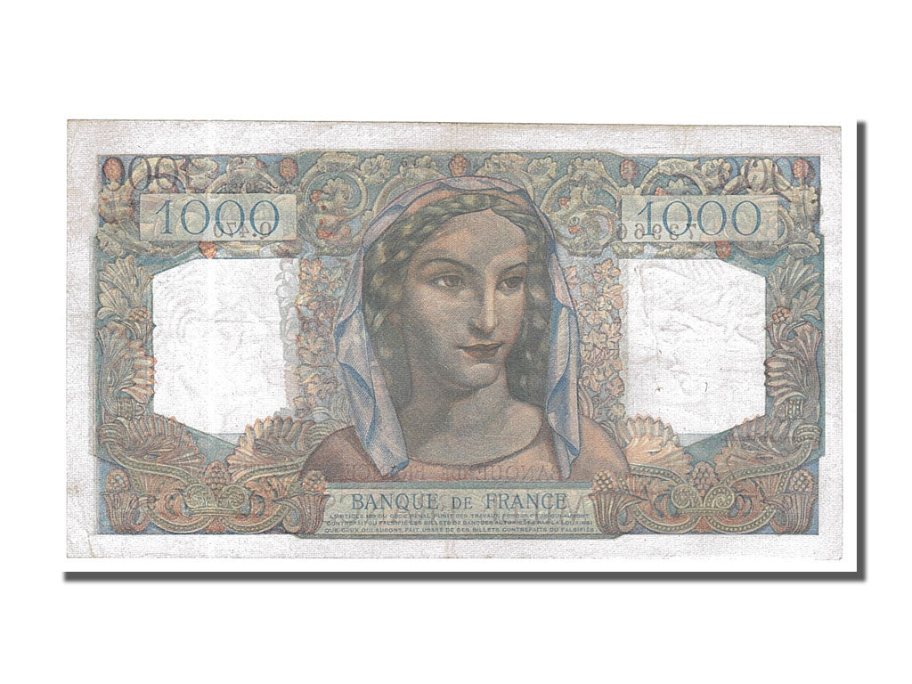 France, 1000 Francs, 1 000 F 1945-1950 ''Minerve et Hercule'', 1948, KM #130b,..