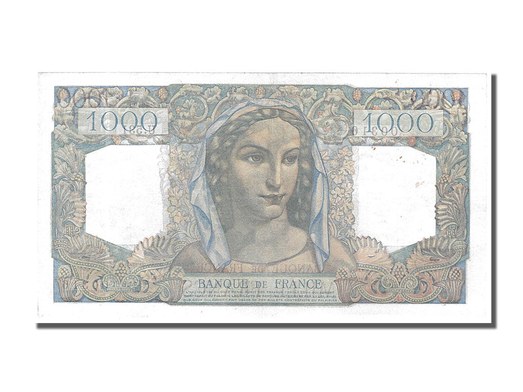France, 1000 Francs, 1 000 F 1945-1950 ''Minerve et Hercule'', 1949, KM #130b,..