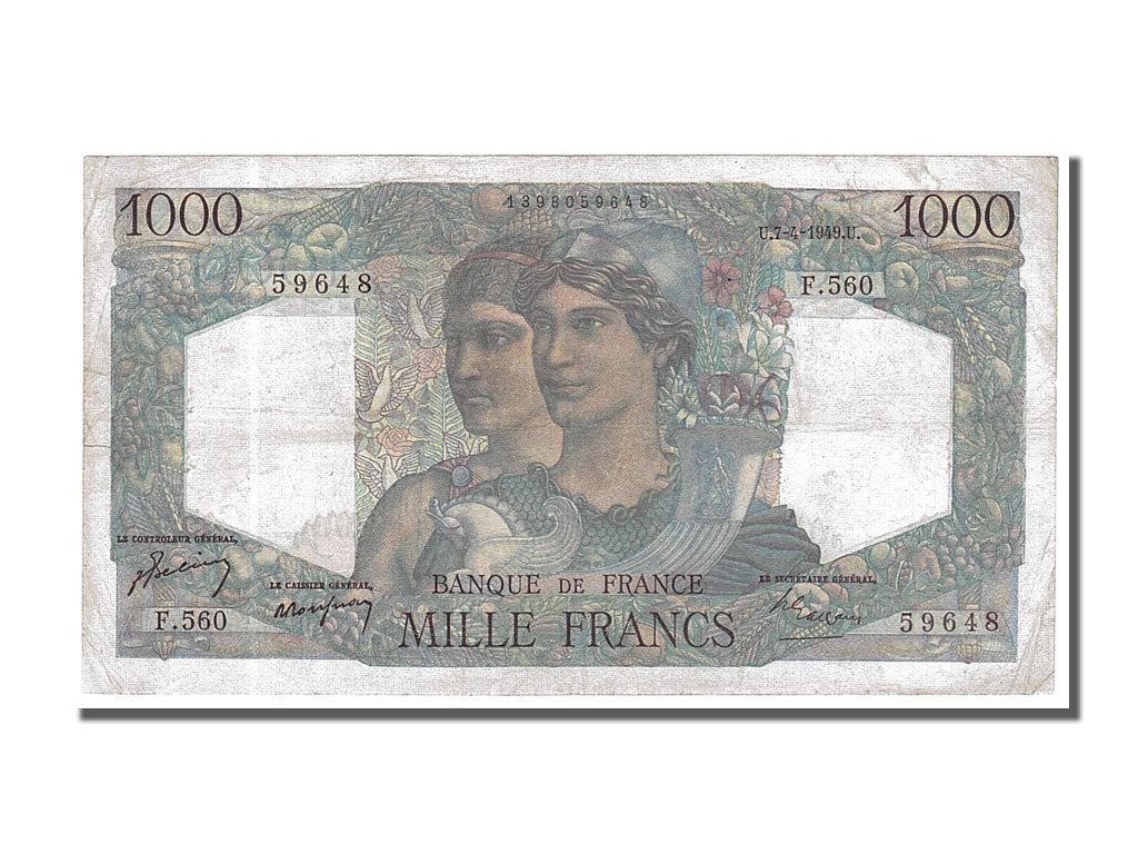1000 Francs type Minerve et Hercule