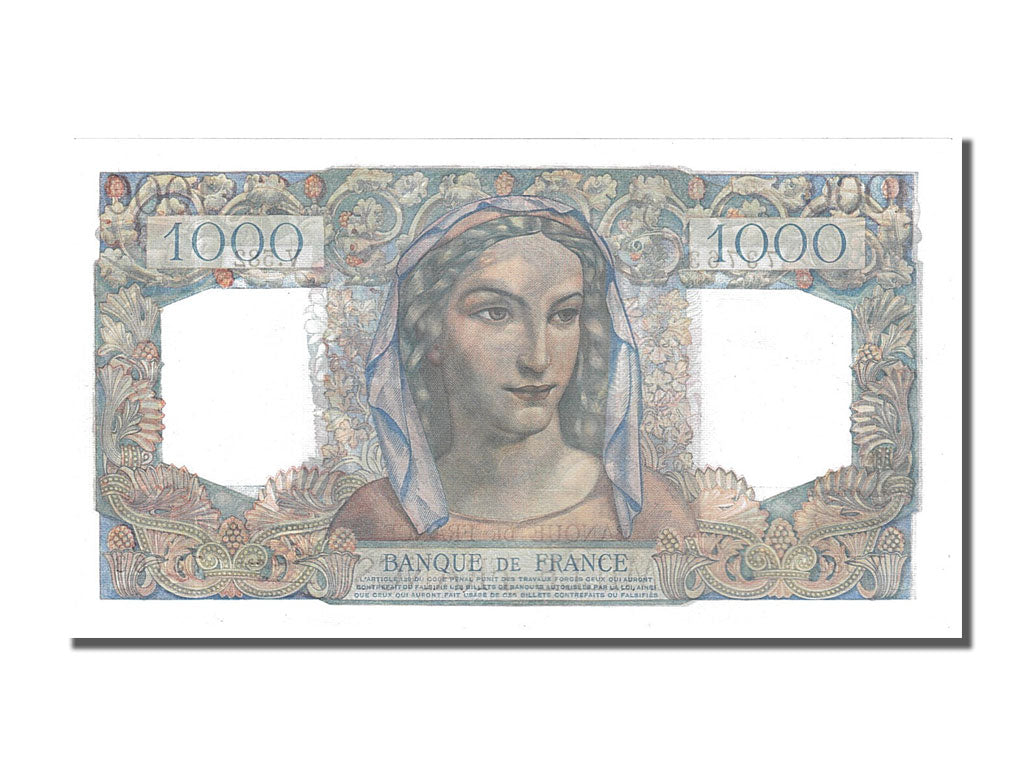 France, 1000 Francs, 1 000 F 1945-1950 ''Minerve et Hercule'', 1949, KM #130b,..