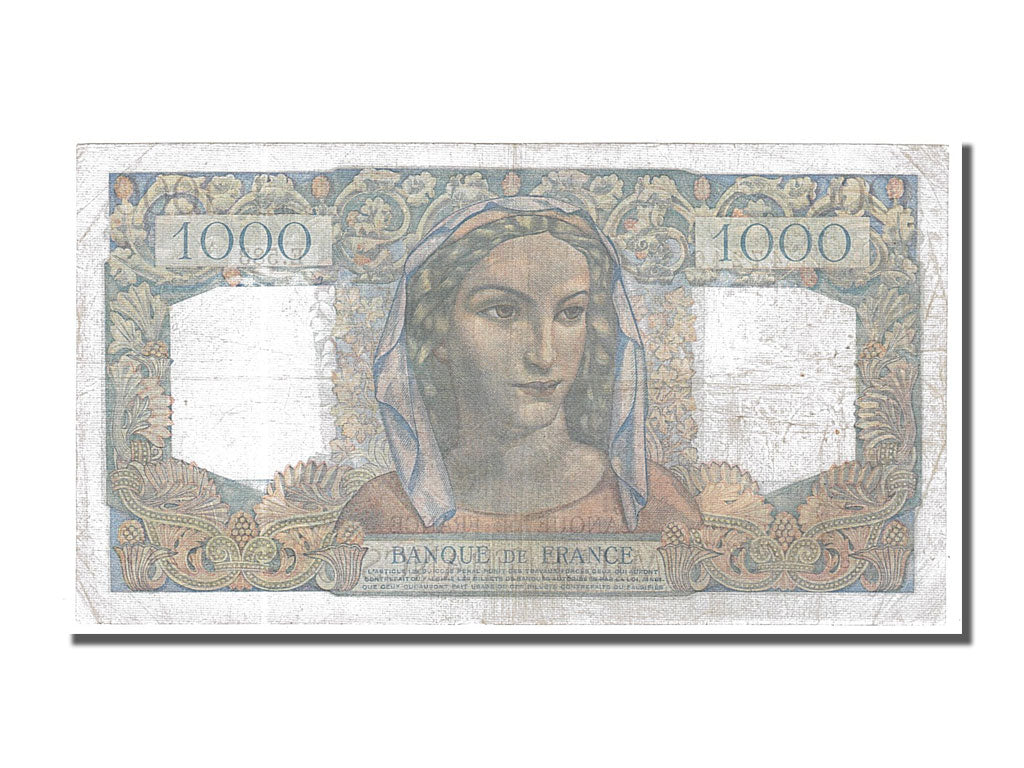 Banknote, France, 1000 Francs, 1 000 F 1945-1950 ''Minerve et Hercule'', 1949