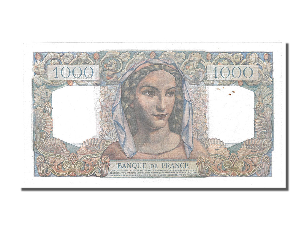 Banconote, Francia, 1000 Francs, 1 000 F 1945-1950 ''Minerve et Hercule'', 1949