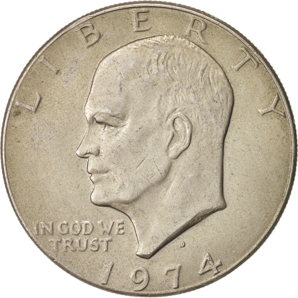 United States, Eisenhower Dollar, 1974, U.S. Mint, Denver, EF(40-45), KM 203