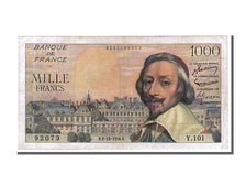 Billet, France, 1000 Francs, 1 000 F 1953-1957 ''Richelieu'', 1954, 1954-12-02