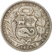 Peru, Sol, 1924, Philadelphia, EF(40-45), Silver, KM:218.1